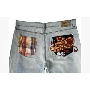 Vintage Coogi Jeans Mens Size 42x35 Blue‎ Denim Embroidered Baggy Hip Hop Skate